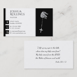 Psalm 121; 1-2   Christian Inspirational Business Card