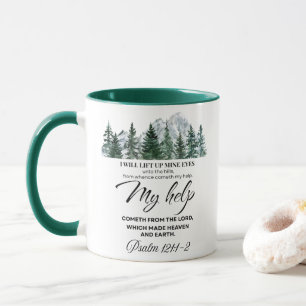 Psalm 121:1-2 I will lift up mine eyes Mountain Mug