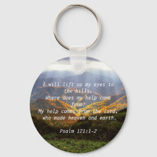 Psalm 121:1-2  keychain
