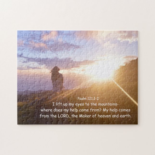 Psalm 121:1-2 My help comes from the LORD Jigsaw Puzzle (Horizontal)