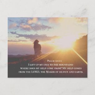 Psalm 121:1-2 My help comes from the LORD Postcard