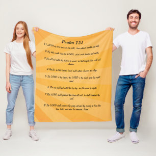 Psalm 121 fleece blanket