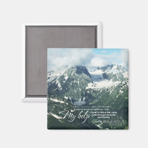 Psalm 121 I will lift up mine eyes unto the hills Magnet