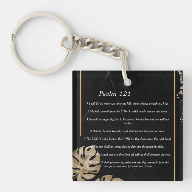 Psalm 121   keychain (Front)