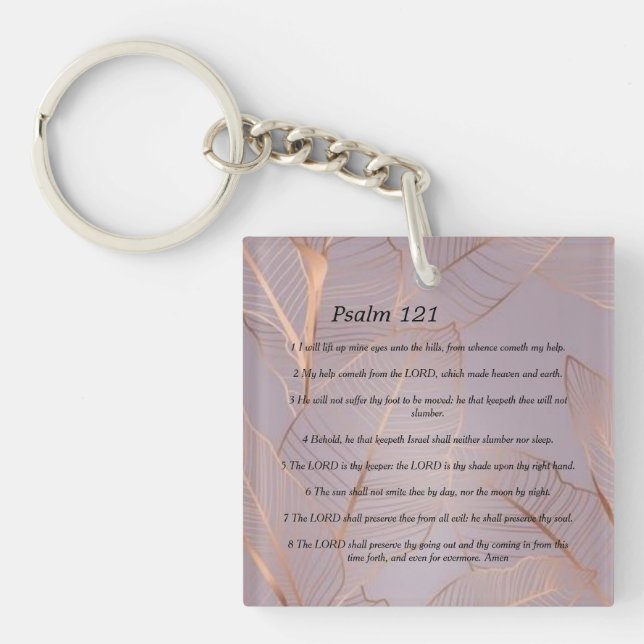 Psalm 121   keychain (Front)