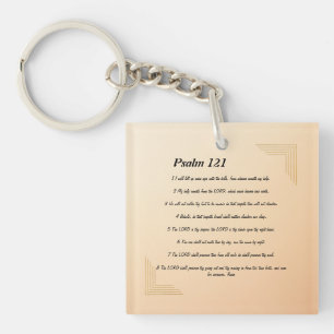 Psalm 121 keychain