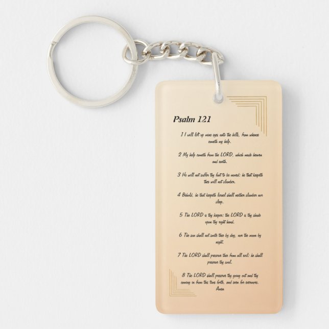 Psalm 121   keychain (Front)