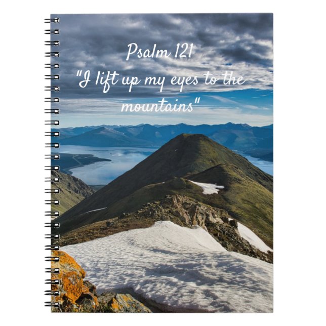 Psalm 121 Mountains Notebook (Front)