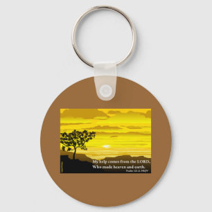 Psalm 121 My Help Keychain