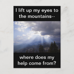 Psalm 121 postcard