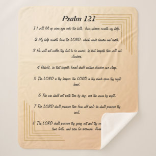 Psalm 121  sherpa blanket