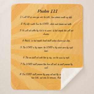 Psalm 121  sherpa blanket