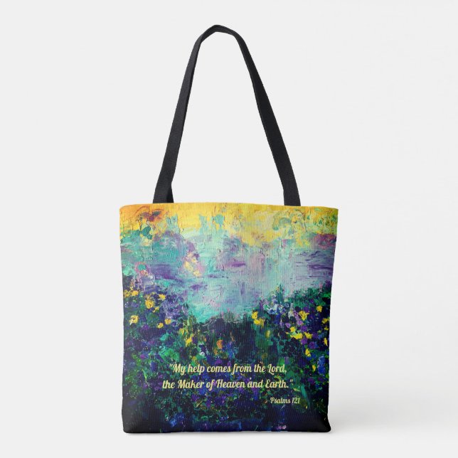 Psalm 121 Tote Bag (Back)