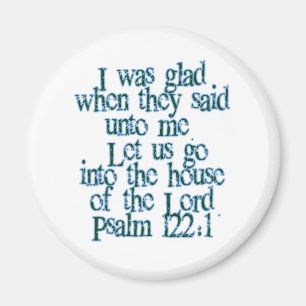 Psalm 122:1 magnet