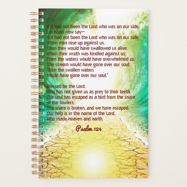 Psalm 124 -Our Help Is In The Name Of The Lord Planner (Front)