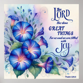Psalm 126:3 Christian Poster