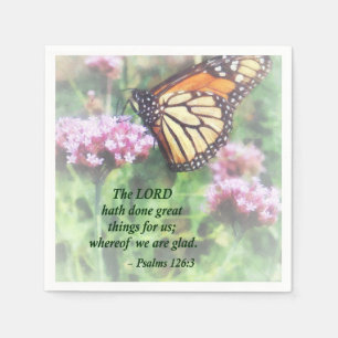 Psalm 126 3 The LORD hath done great things Napkin
