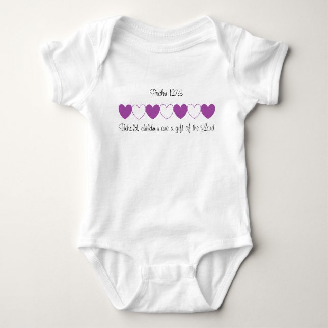 Psalm 127:3 Infant Creeper (Front)