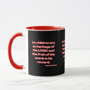 Psalm 127:3 KJV Bible Scripture Two-Tone Mug