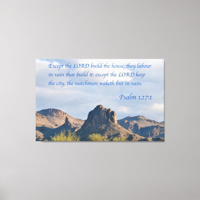 Psalm 127 canvas print (Front)
