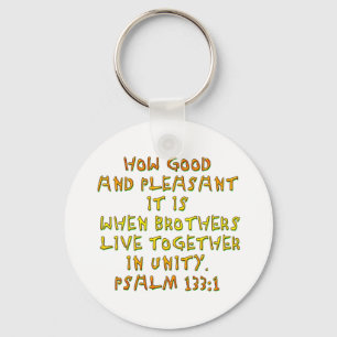Psalm 133:1 keychain