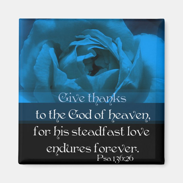 Psalm 136:26 magnet (Front)