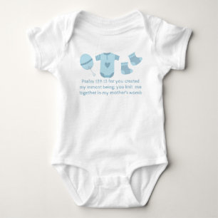 Psalm 139:13 For you created my inmost being Baby Bodysuit