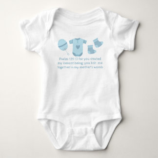 Psalm 139:13 For you created my inmost being Baby Bodysuit
