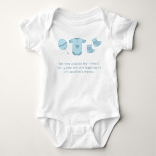 Psalm 139:13 For you created my innermost being Baby Bodysuit