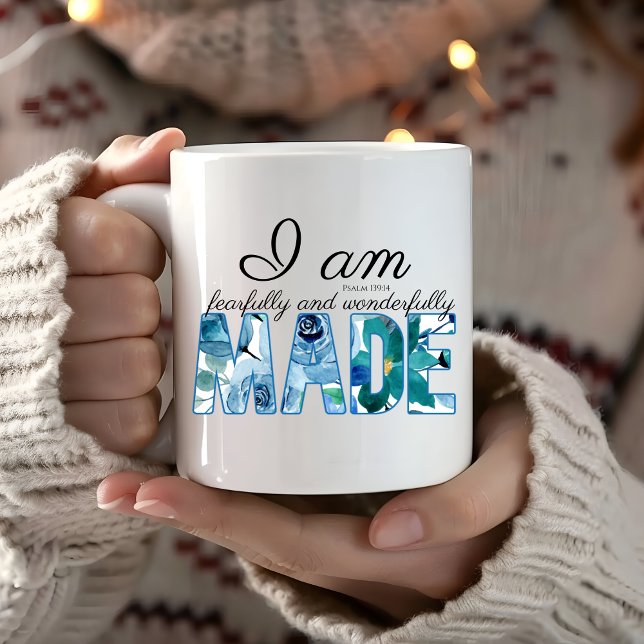 Psalm 139:14 Fearfully & Wonderfully Made Coffee Mug (Creator Uploaded)