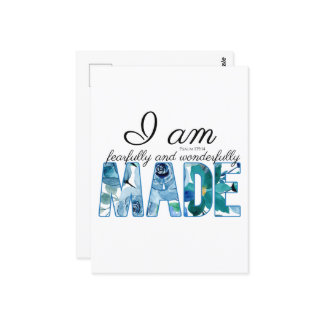 Psalm 139:14 Fearfully & Wonderfully Made Postcard