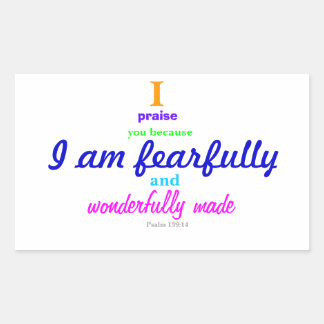 Psalm 139:14 (Sticker) Sticker