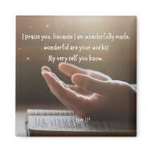 Psalm 139 2x2 Magnet