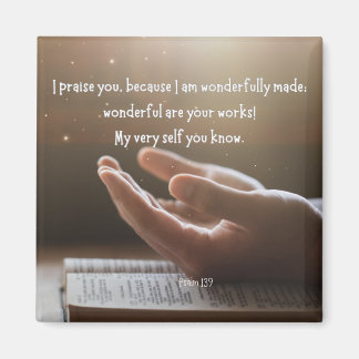 Psalm 139 2x2 Magnet