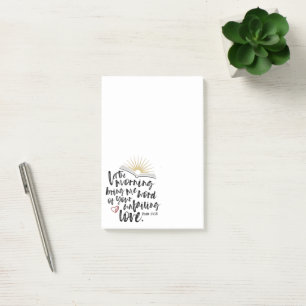 Psalm 143:8 Bible Verse "Unfailing Love" Post-it Notes