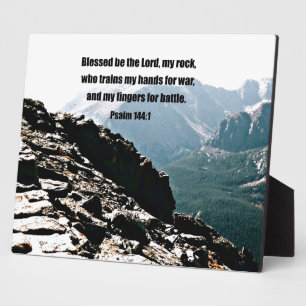 Psalm 144:1 Blessed be the Lord... Plaque