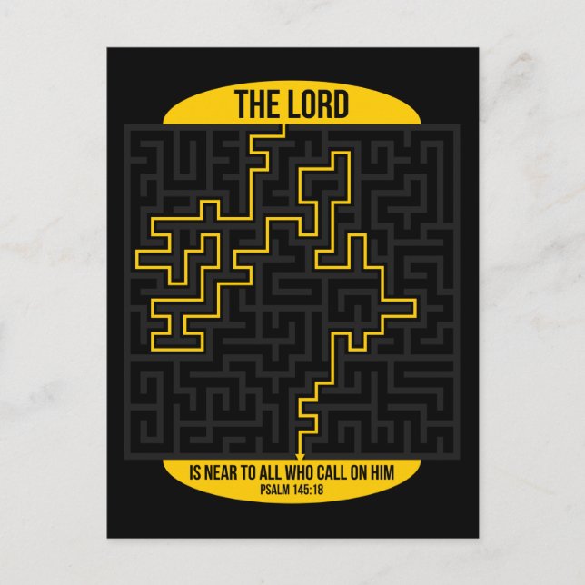 Psalm 145:18 postcard (Front)