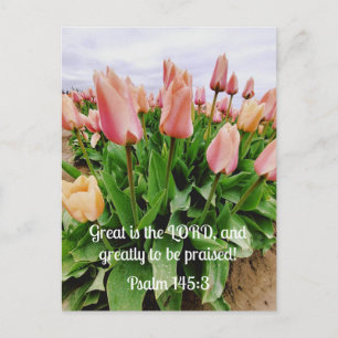 Psalm 145:3 Great is the Lord and greatly to be Postcard