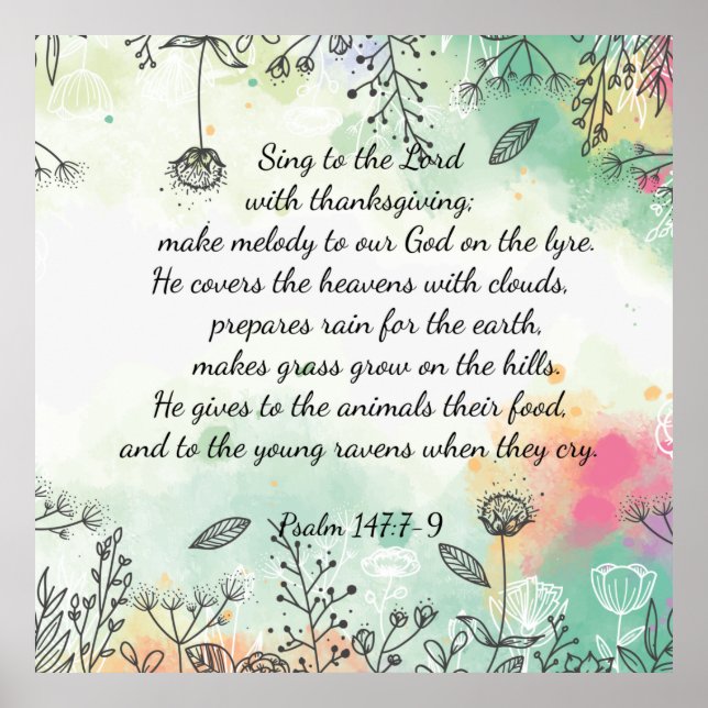 Psalm 147  poster (Front)