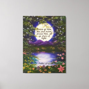 Psalm 148:3 Canvas Print