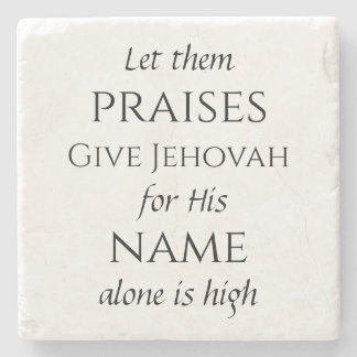 Psalm 148 stone coaster 5/6
