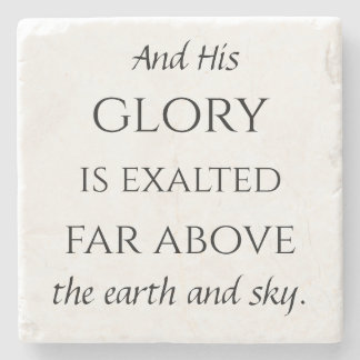 Psalm 148 stone coaster 6/6