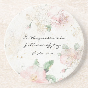 Psalm 16:11 In His Presence is Fullness of Joy Coa Coaster