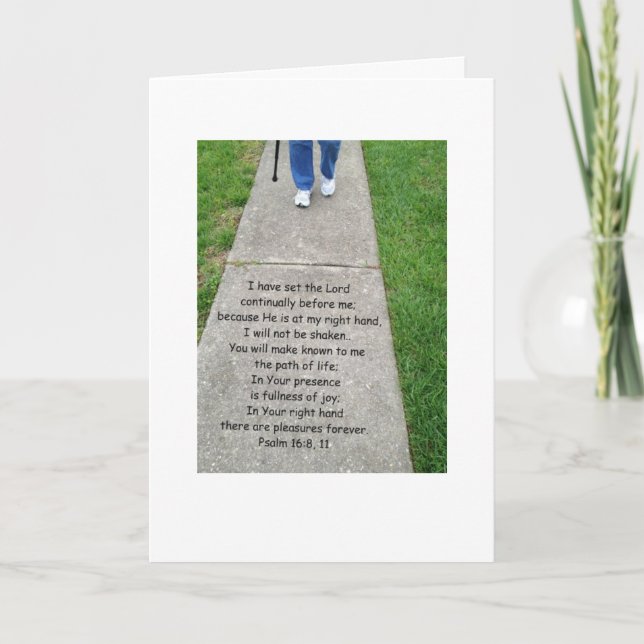 Psalm 16:8,11 card (Front)