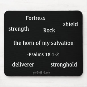 Psalm 18:1-2 gotGod316l.com Mouse Pad