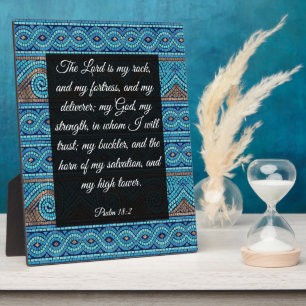 Psalm 18:2 plaque