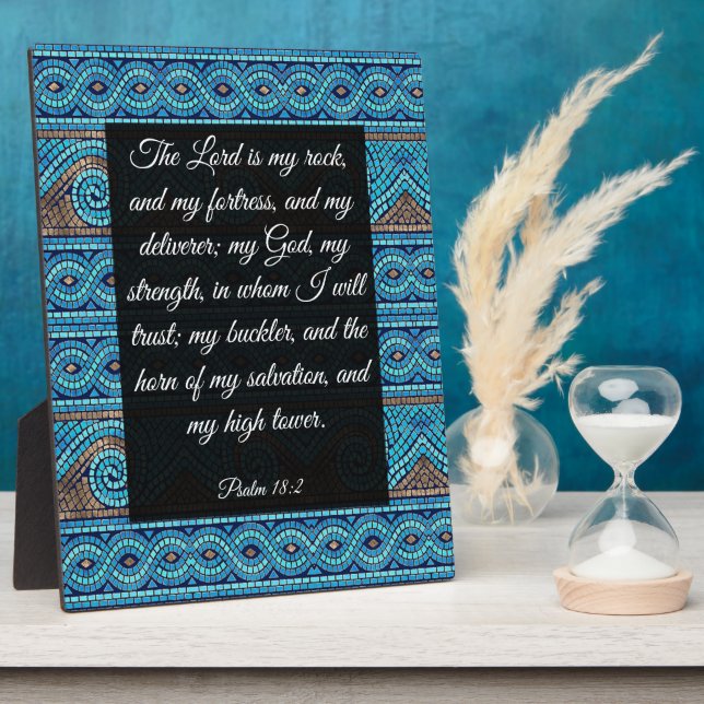 Psalm 18:2  plaque (Side)