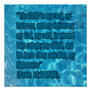 Psalm 18:2 WEBU Poster