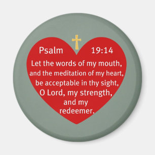 Psalm 19:14 magnet