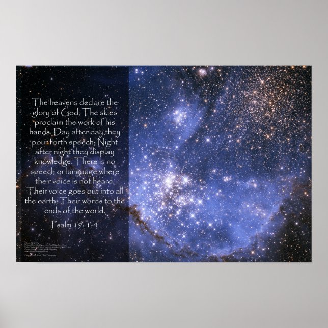 Psalm 19:1-4 poster (Front)